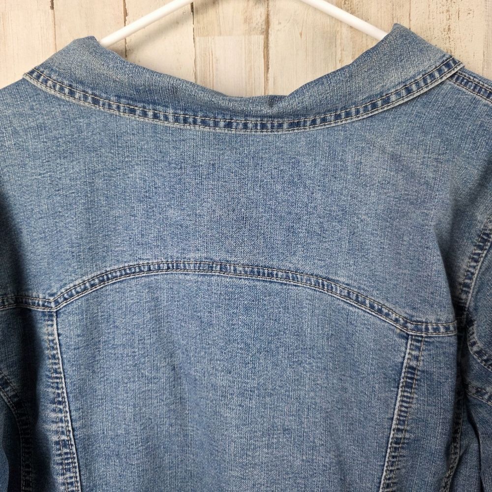 Cato Denim Jean Jacket Blue Size 18/20w - Picture 8 of 10